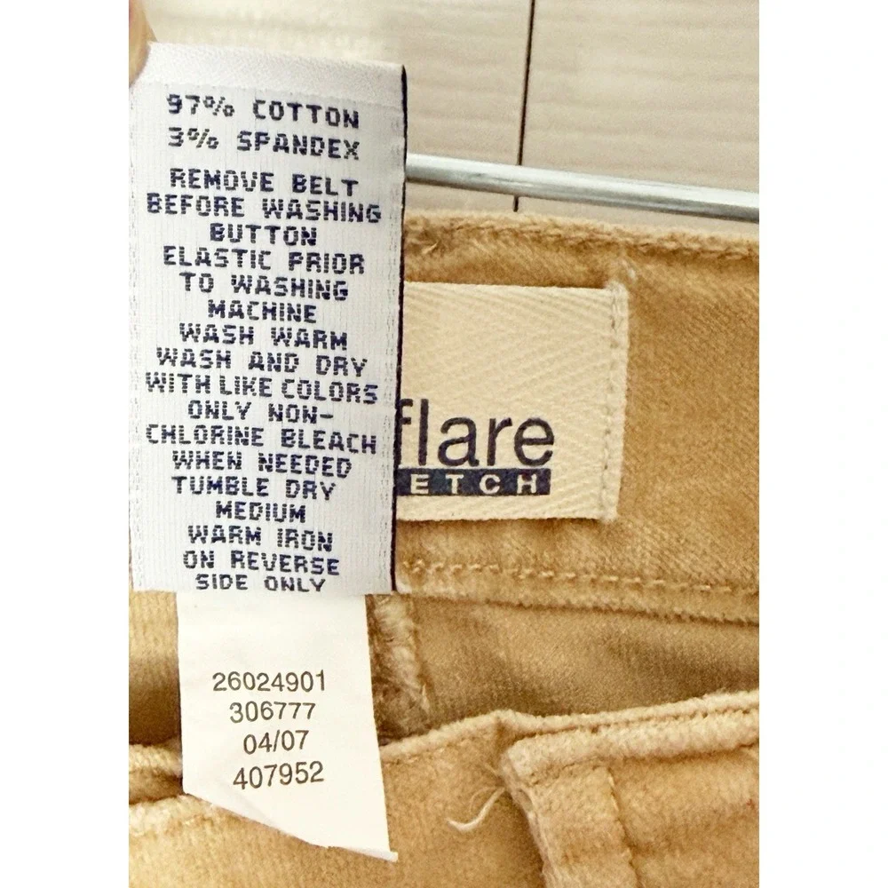 Gap Y2K Flare Stretch Tan Pants Youth In Size 10
